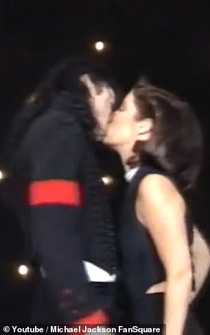 Lisa Marie Presley and Michael Jackson kiss at the 1994 MTV Video Music Awards