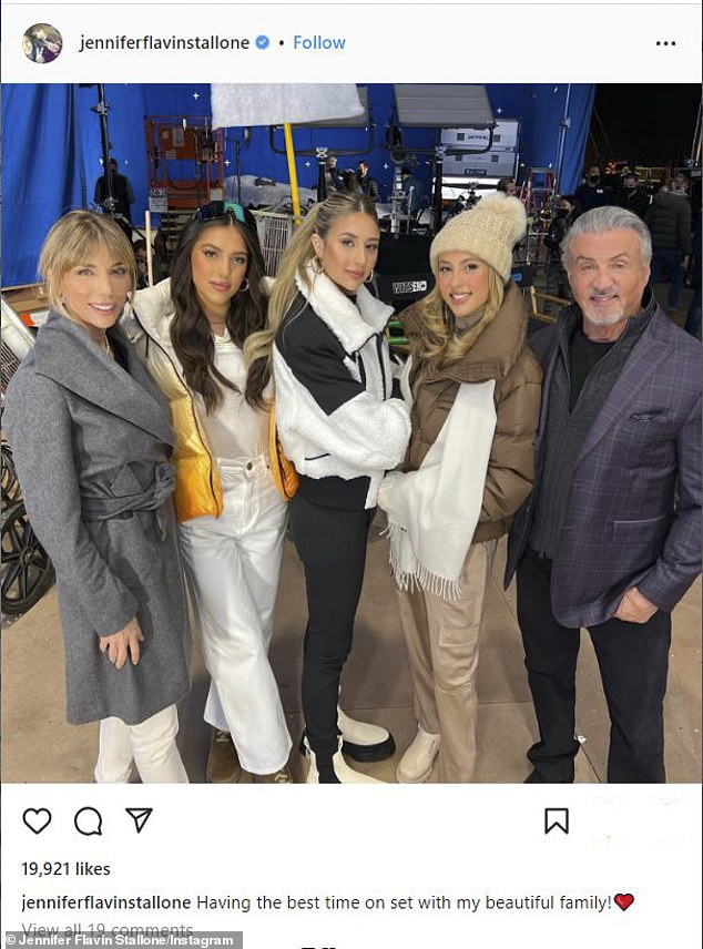 Real world: Stallone signed on to do a reality show with his wife and three daughters last year, using the same production team that did Keeping Up With The Kardashians.