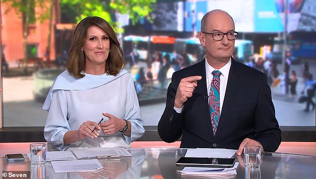 With the main team returning to the studio on Monday, fans flocked to Instagram to demand that the replacement hosts become a permanent fixture.  Pictured left to right: regular hosts Natalie Barr and David Koch