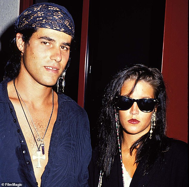 Lisa Marie Presley and her first husband Danny Keough.  They got married in 1989.