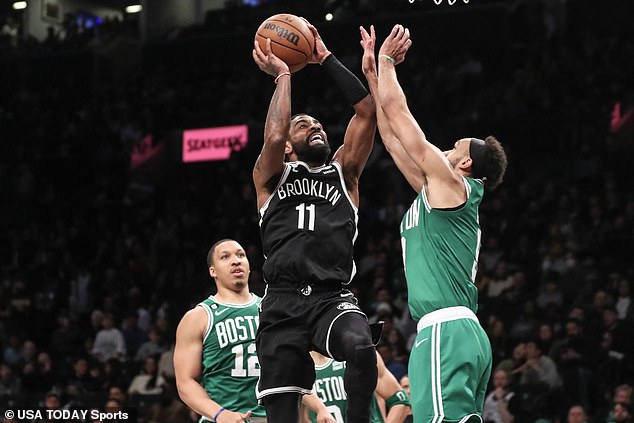 Kyrie Irving scored 24 points for the Nets, who matched the Celtics into the fourth