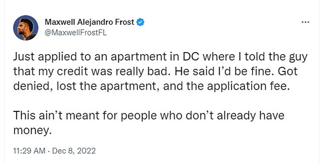 Some legislators, especially younger ones, have complained about the cost of paying for a place in the nation's capital.