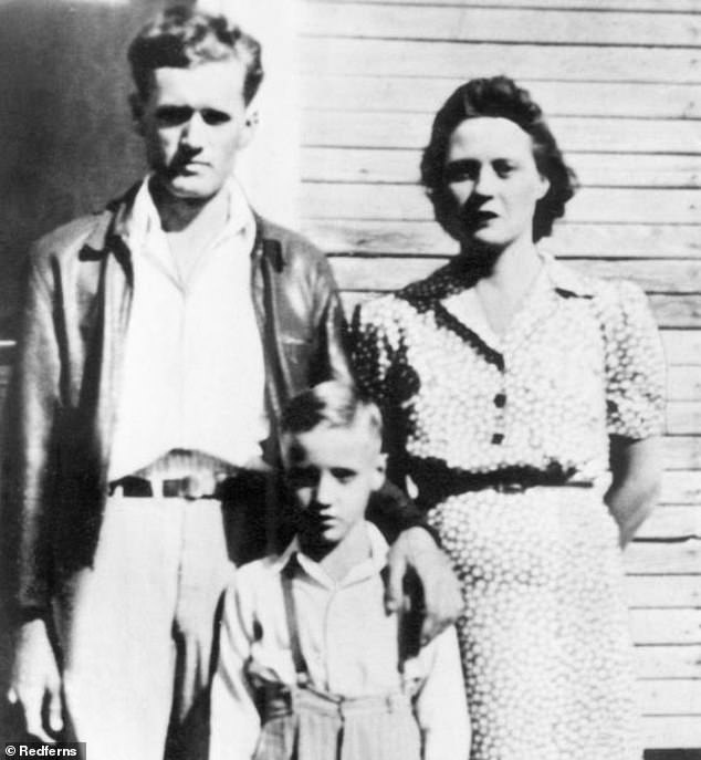 Elvis Presley with his parents, Vernon and Gladys.  Elvis and his mother had similar deaths.