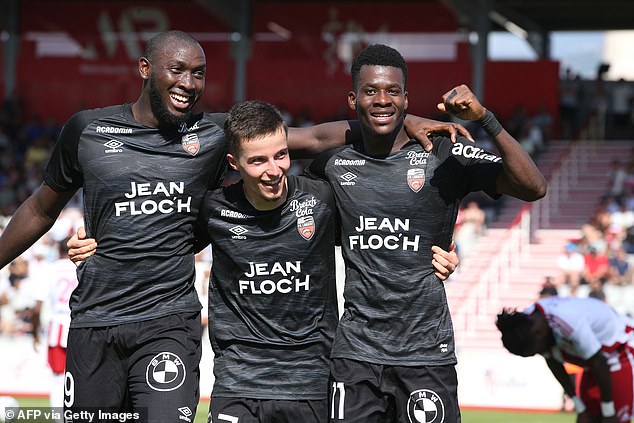 Leicester have also considered a move for Lorient attacker Dango Ouattara (pictured right)