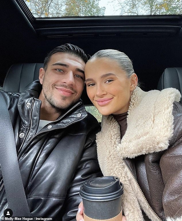 Love: The reality star and Tommy have been in a relationship since they met on Love Island in 2019 (pictured together)