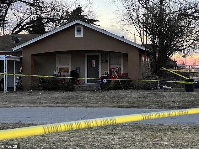 The house where the girl was going to live with her sister in Cyril.  Neighbors say they haven't seen Alysia since last Thursday