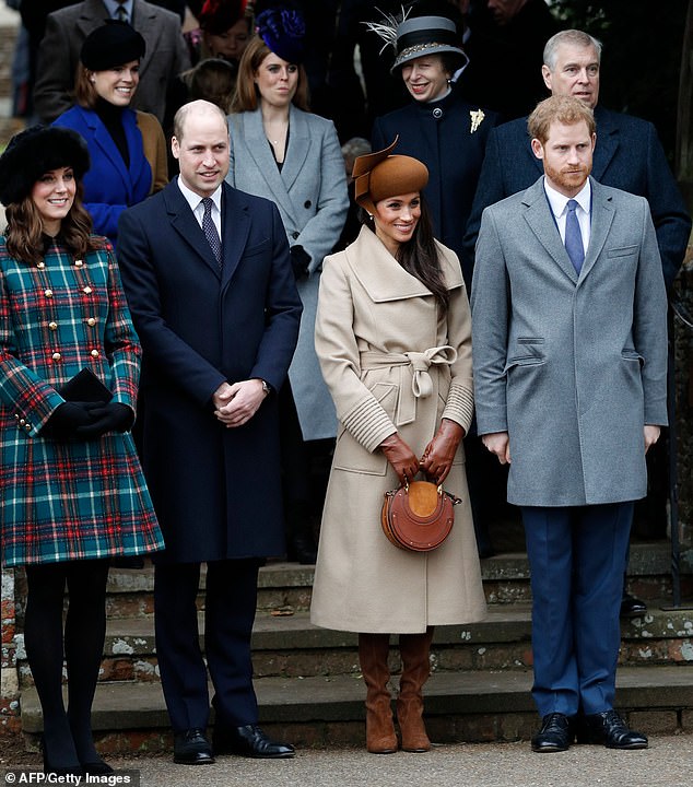 Prince Harry introduced Prince William to Meghan in late 2016. Pictured: The Prince and Princess of Wales and the Duke and Duchess of Sussex in December 2017.