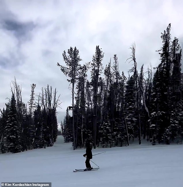 A vacation: Also on Friday, he shared a flashback video of a person skiing down a mountain.