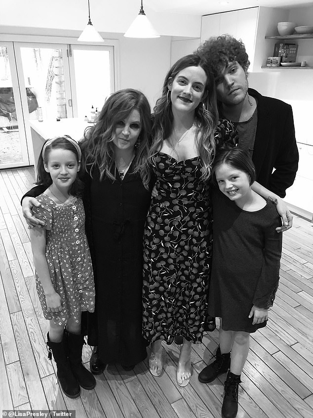 Family matters: Presley shared Benjamin and Riley with ex-husband Danny Keough, also welcoming twin daughters Harper and Finley, 14, with ex-husband Michael Lockwood