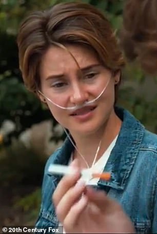 The Fault In Our Stars follows Hazel Grace Lancaster, played by Woodley, a 16-year-old battling stage four thyroid cancer.