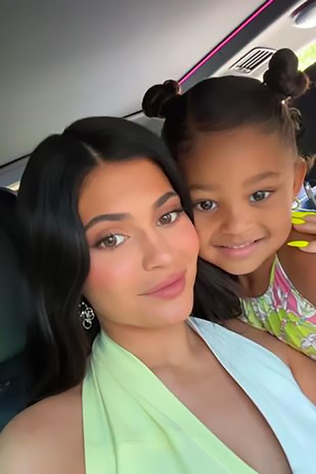 That's her girl: Kylie shares Stormi with her ex-boyfriend, Travis Scott, whom she recently split up with yet again