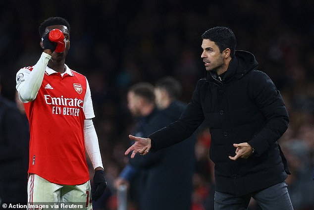 Arteta praised his team for their efforts to climb to the top of the league as the youngest team in the division.