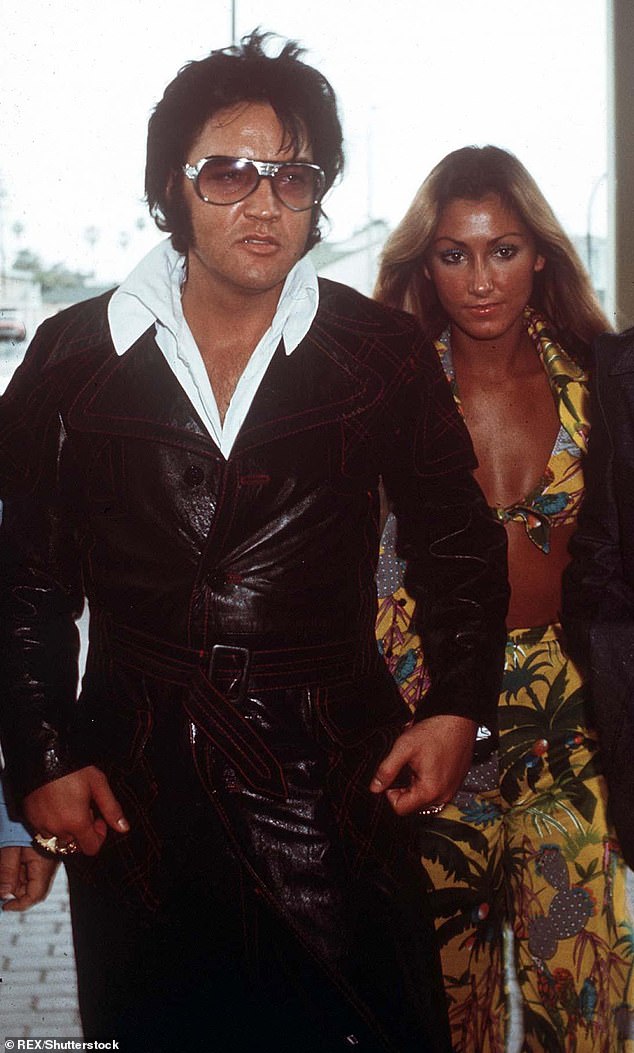 Thompson is seen with Elvis in 1974, three years before his death.