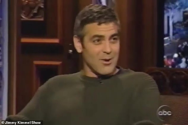 Flashback: Clooney stopped by Kimmel in 2003 to promote his movie Confessions Of A Dangerous Mind, also starring Sam Rockwell and Julia Roberts.