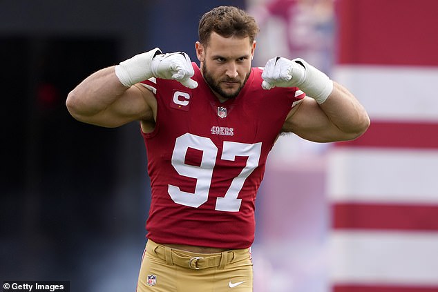 Kittle noted the impact defensive lineman Nick Bosa has had on the Niners' rise up the standings.