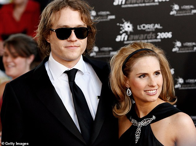 Closing: After Heath's death, his family made sure to keep in touch with his only daughter, as well as his ex-girlfriend and mother of his son, Michelle (Kate pictured with Heath)