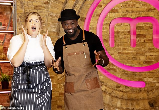 Poppy has just become a judge on the BBC's Young Masterchef, which pits young cooking stars against each other (Pictured: Poppy O'Toole with fellow judge Kerth Gumbs)