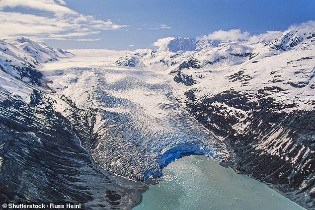 Another theory was proposed in 2018 that the stones were moved to Wiltshire 500,000 years ago by a glacier . Welsh scientist Brian John argued that a glacier carved its way across Wales and the ice picked up bluestones along the way (stock image)