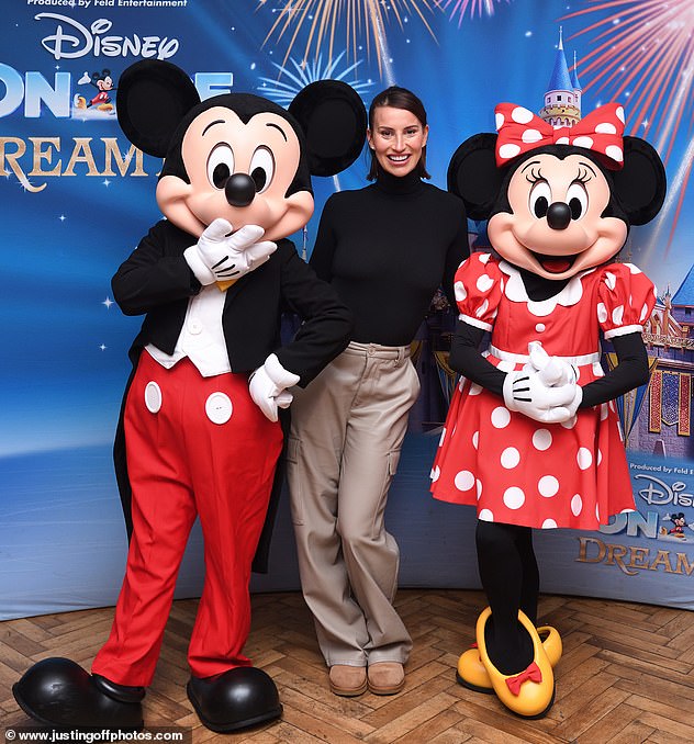 Waiting: Ferne was last photographed on New Year's Eve at Disney On Ice