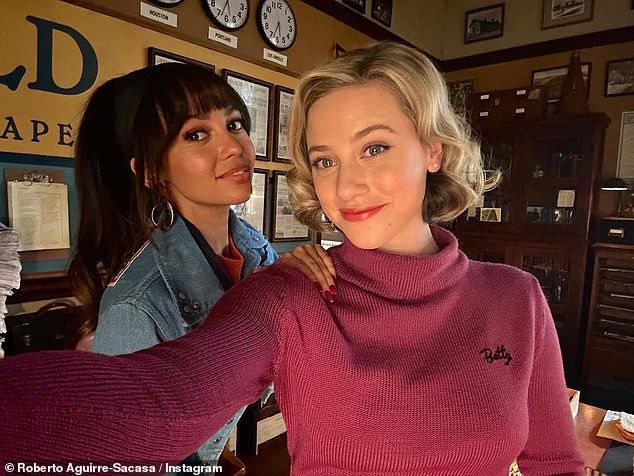 Sneak Peek: Aguirre-Sacasa has been teasing behind-the-scenes photos from the set of season seven;  Vanessa Morgan and Lili Reinhart in the photo