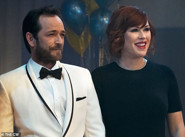 Where it started: Actor Luke Perry appeared on the show until his tragic death from a stroke in 2019 at age 52;  pictured with Molly Ringwald in season one