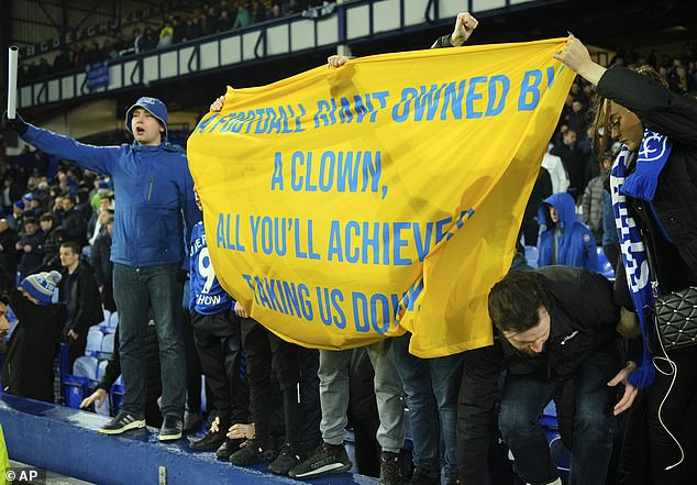 The poor result added to an already feverish atmosphere inside Goodison Park on Saturday.