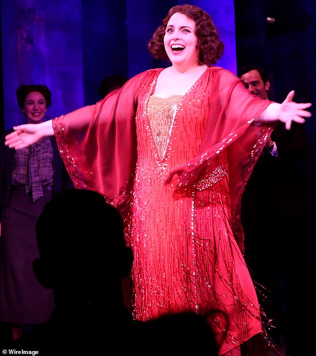 Family business: Jonah Hill's little sister Beanie Feldstein opened in a revival of Funny Girl last year (pictured), only to receive a blistering critical response and be replaced