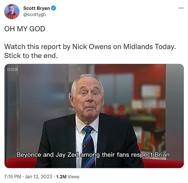 1673721323 612 BBC newsreader Nick Owen dubbed a legend by viewers after