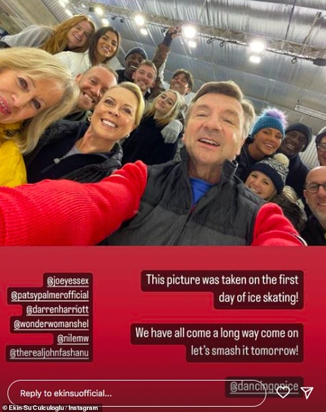 Proud: Also on her story, she shared a group photo of all the contestants before the first show while praising them all for how far they had come in training.