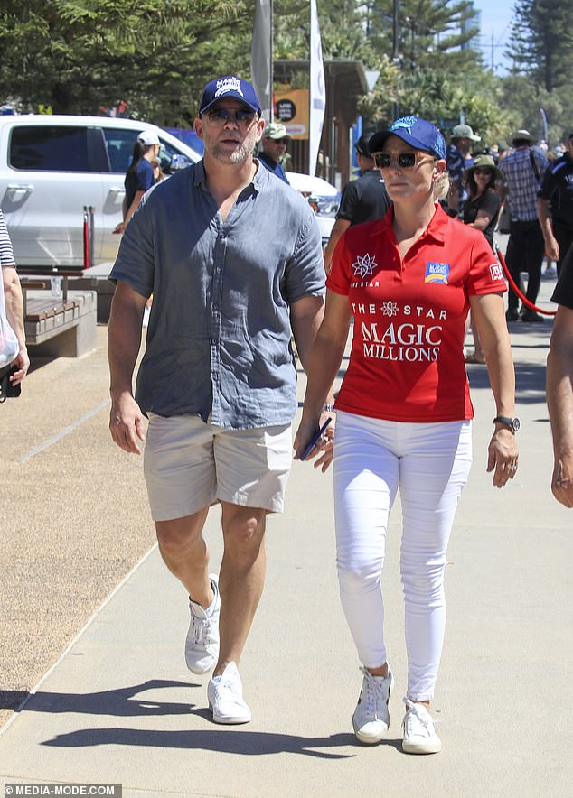 Princess Anne's daughter, 41, and her husband, a former rugby player, 44, already spend a few months a year in Australia, often speaking of their love for the country.  (The couple appears in Gold Coast, Queensland, on January 10)