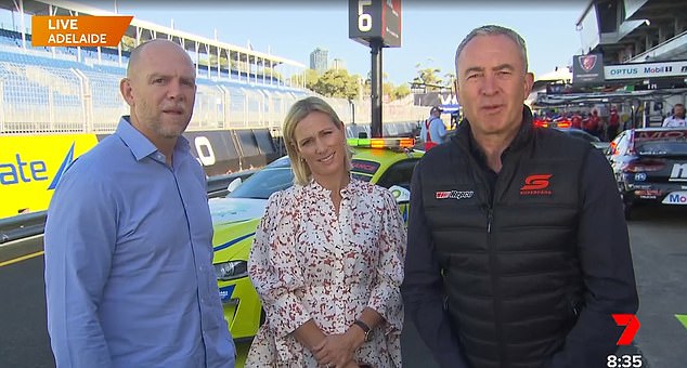 Mike and Zara were interviewed on Channel Seven's Sunrise show on the Adelaide 500 in December.