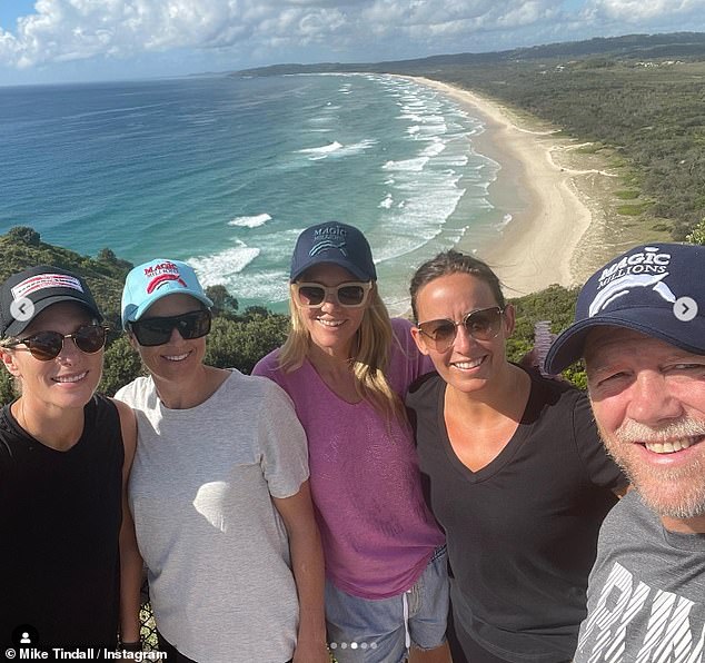 After spending time in Queensland, the Tindalls and their friends took a trip to Byron Bay, a coastal town located in the far northeast of New South Wales.