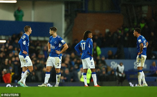 Frank Lampard's team were at a loss for what to do as fans chanted 'you're not fit to wear the jersey'