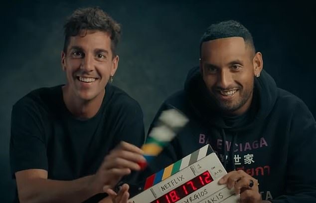 The Australian (pictured with his friend and doubles partner Thanasi Kokkinakis in an episode of Break Point) has made headlines galore with his brutal honesty in the documentary.