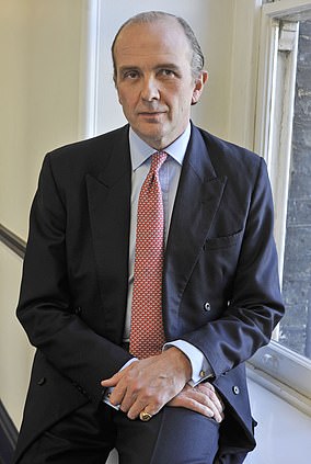 Harry's father is Nick Wentworth-Stanley, pictured, a dashing Old Etonian