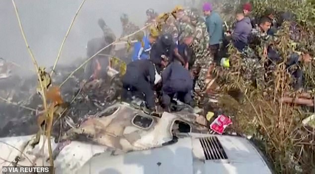 So far, rescuers have recovered the remains of 44 people from the crash site, with many more missing.