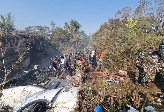 The plane crashed into a gorge after taking off from Pokhara International Airport.