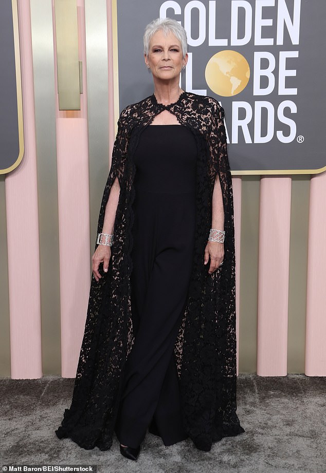 Curtis out: Just a few days earlier, Jamie Lee Curtis, who is also one of the evening's nominees, revealed that she would be skipping the ceremony after contracting the virus;  seen on tuesday