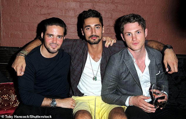 Throwback: Made In Chelsea stars have given up partying for family life (Spencer, Hugo and CJ pictured in 2011)