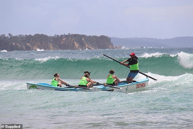 Ms. Andric was paddling for the Tathra Surf Lifesaving Club and heading towards the shore of Bermagui beach in difficult conditions when the freak accident occurred.