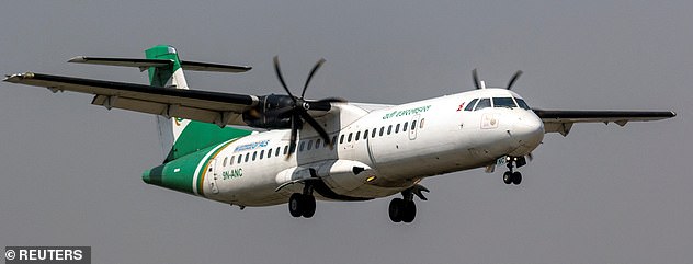 The plane, operated by the national carrier Yeti Airlines (pictured), was 15 years old, according to flight-tracking website FlightRadar24.