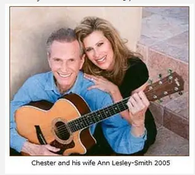 Making Music: Ann-Lesley with singer Chester Smith in 2005