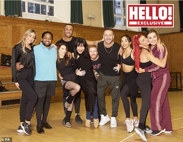 Exciting: The presenter and photographer will appear on the Strictly Arena tour along with other stars.  (pictured left to right: Luba Mushtuk, Hamza, Jowita, Tyler West, Nancy Xu, Neil Jones, Will Mellor, Michelle Tsiakkas, Dianne Buswell, and Amy Dowden)