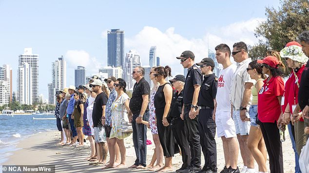 On Sunday, about 200 mourners formed a human chain near the crash site as part of a vigil for those affected by the fatal incident.