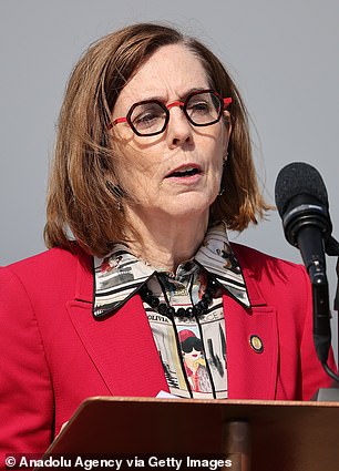 Outgoing Oregon Governor Kate Brown