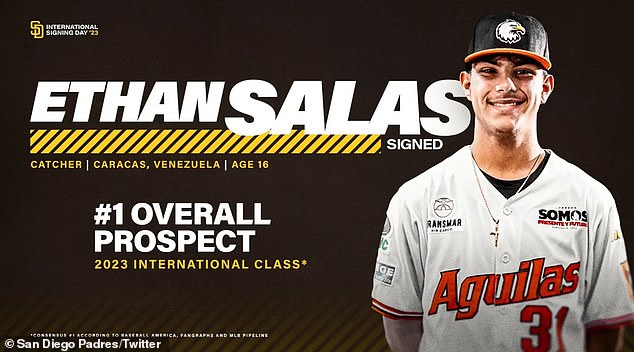 The 16-year-old has been named the No. 1 overall prospect in the international class of 2023.