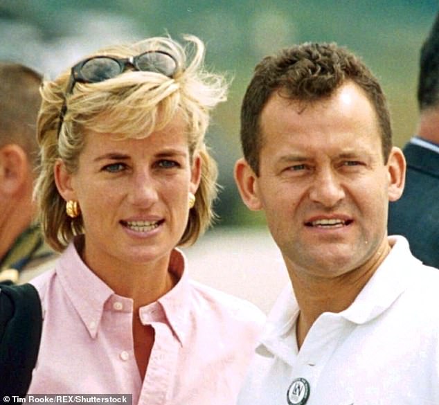 Princess Diana's former butler has said he is ready to 'share his secrets' with Prince William and Prince Harry after he was diagnosed with prostate cancer (Diana and Paul Burrell appear together in 1997)