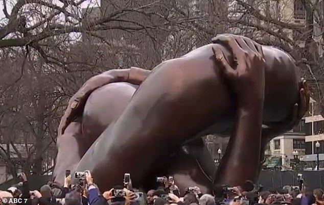 One user said it was the angle some were looking at, not the statue as a whole, that made it look weird.  