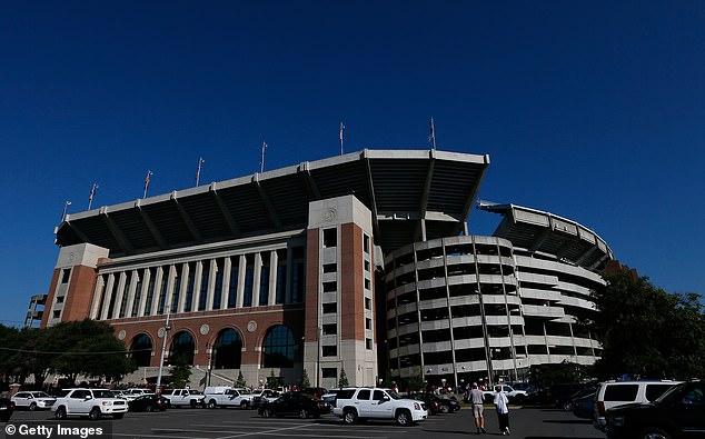 The shooting occurred near the 100,000-capacity Bryant-Denny Stadium early Sunday morning.