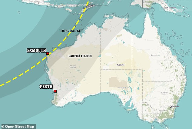 Exmouth will be the best place in the world to view the total solar eclipse on April 20